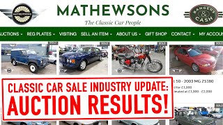 NOT A SINGLE CAR BEATS THE ESTIMATE! Mathewsons Auction Analysis (Bangers and Cash)