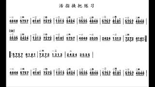 中音二胡练习 六级 活指换把练习 王恩承 （每分钟40拍）