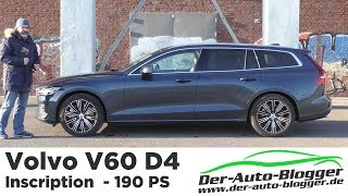 Volvo V 60 D4 Inscription 190 PS -  Test, Review und Fahrbericht / Testdrive