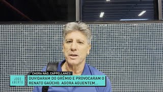 Zoeira Jogo Aberto: Renato Gaúcho provoca após Renata Fan duvidar do Grêmio