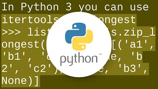 Is there a zip-like function that pads to longest length?