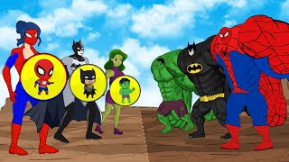 Evolution Of SPIDERMAN , BATMAN, SUPERMAN \u0026 HULK Family PREGNANT : Who Is The King Of Super Heroes?