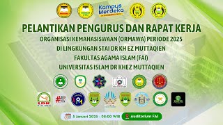 PELANTIKAN PENGURUS DAN RAPAT ORGANISASI KEMAHASISWAAN (ORMAWA) STAI MUTTAQIEN