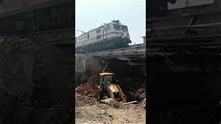 JCB Under Train...!!! Construction jcb 😮😮😱‼️‼️