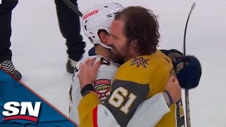 Golden Knights And Panthers Exchange Handshakes Following Vegas' Stanley Cup Final Victory
