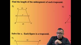 Midsegment Theorem Triangles Trapezoids