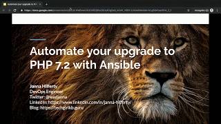 DPC2019: Automating PHP upgrades with Ansible - Janna Hilferty