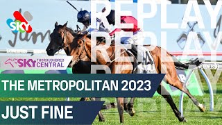 Just Fine wins The 2023 Metropolitan