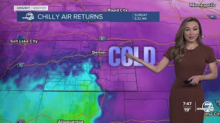 Winter weather returns to Colorado through next week