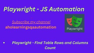 How to Identify no of rows & columns of a table in Playwright?