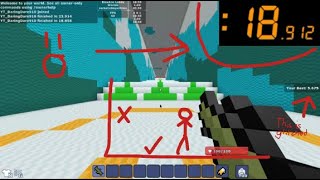 (Former WR Wall-less%) Bloxd: Rocket Obby 18.912s Speedrun