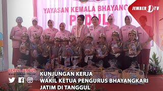 KUNJUNGAN KERJA WAKIL KETUA PENGURUS BHAYANGKARI JATIM DI TANGGUL