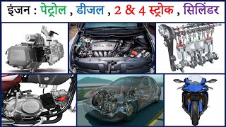 Engine Kaam Kaise Karta Hai | 2 \u0026 4 Stroke | Single/Multi Cylinder Engine | Diesel \u0026 Petrol Engine |