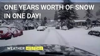 77 cm of Snow in Chilliwack! - This Day in Weather History - February 4, 2017