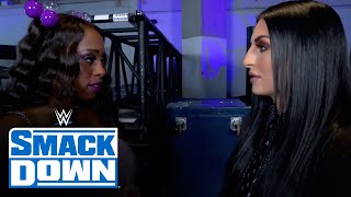 Naomi backs WWE Official Sonya Deville into a wall: SmackDown, Sept. 17, 2021