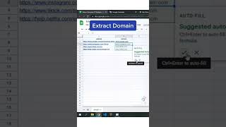 [Google Sheets Tips]extract domain