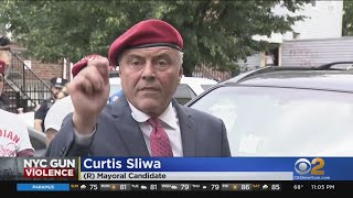 Mayoral Candidates Adams, Sliwa Say They Have Solutions To NYC's Gun Violence