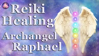 Powerful Reiki Healing by Archangel Raphael 💚 Guided Sleep Meditation (432 Hz Binaural Beats)