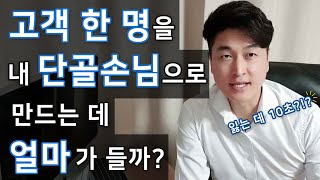 고객 한명을 단골손님으로 만드는데 얼마가 들까