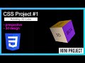 Create a Rotating 3D Cube with Vanilla CSS with keyframe animation and prespective 2023