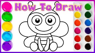 How to draw a bee | learn to draw a bee | drawing for kids