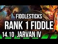 FIDDLESTICKS vs JARVAN IV (JGL) | Rank 1 Fiddle, 6/2/19, 2500+ games | KR Challenger | 14.10