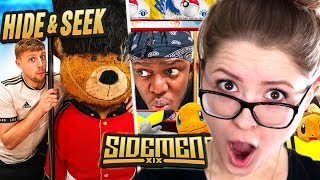 AMERICANS REACT TO SIDEMEN HIDE & SEEK IN THE WORLD'S BIGGEST TOY STORE