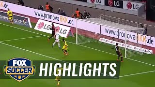 Aubameyang goal breaks Dortmund deadlock vs. Leverkusen | 2015–16 Bundesliga Highlights
