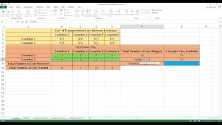 Excel Solver Part 1 of 5