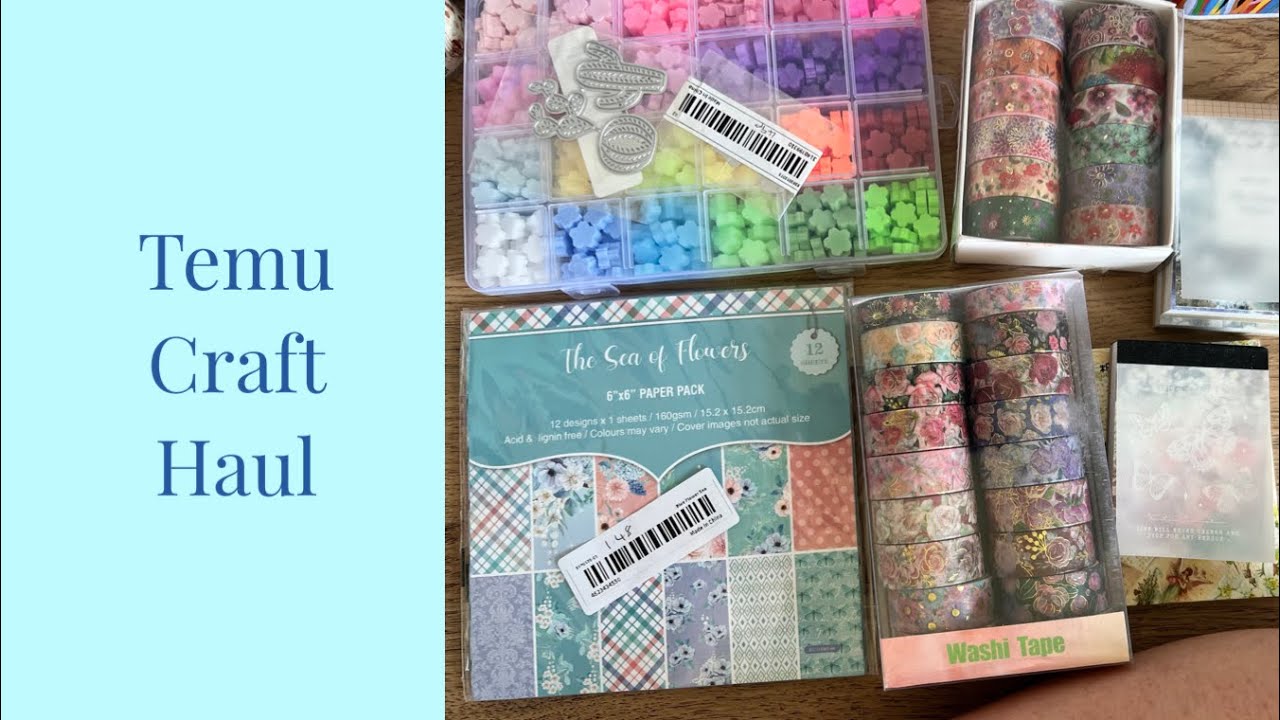Temu Craft Haul Papers Storage Dies And More Youtube