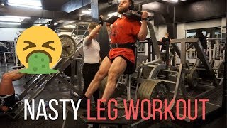 700 DAYS OUT FROM MY COMPETITION... NASTY leg workout!!