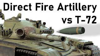 DIRECT FIRE ARTILLERY vs T-72 | Paladin 155mm M107 High-Explosive | Armour Penetration Simulation