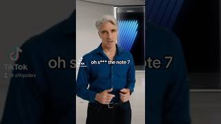 Craig Federighi runs from Note 7 #iphone #wwdc #apple #ios #plus #ipadpro #applewwdc