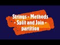 PYTHON - Strings - Methods - Split and Join - partition #PythonTips #viral #viralvideo