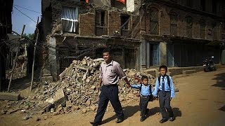 Nepal schools reopen one month after devastating earthquakes