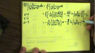 8.6: integration by tables (sample problems 1)