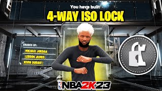 NEW "4-WAY ISO LOCK" BUILD IS THE BEST BUILD IN NBA 2K23! *NEW* BEST GAME BREAKING BUILD IN NBA 2K23