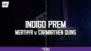 Live Rugby | Merthyr v Carmarthen Quins | Indigo Prem | S4C