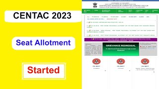 CENTAC 2023 Seat Allotment Started | Full Details Explaining | MDE