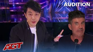 Patrick Kun: Magician Makes Simon Say HE BELIEVES IN MAGIC With His AGT Audition!