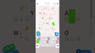 cryptogram: word logic puzzles (code 1492) level 11