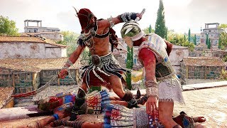 Assassin's Creed Odyssey Spartan Renegade Combat & Parkour in Athens