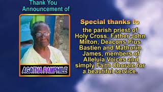 Agatha Pamphile thank you
