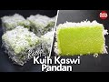 kuih kaswi pandan | Gedik Lembut Sukatan Cawan