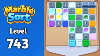 Marble sort Level 743 solution gameplay