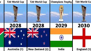 Upcoming ICC Events - 2023 to 2031 | Cricket World Cup 2023, T20 World Cup, Champions Trophy