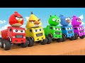 Johny Johny Yes Papa, ABC Song - Excavator, Fire Truck, Police Car | Nursery Rhymes & Kids Songs