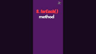9. forEach method - Array methods in JavaScript (Part-9)| JavaScript Tutorial in 1 minutes #43