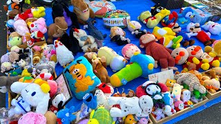 フリーマーケットでおもちゃオタクがお買い物 ぬいぐるみ大量！上里フリマ　fleamarket toys hunt/mainan jepang