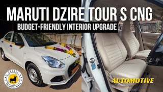 Maruti Dzire Tour S CNG With Budget-Friendly, High-Quality Seat Covers💥 Affordable Interior Upgrade